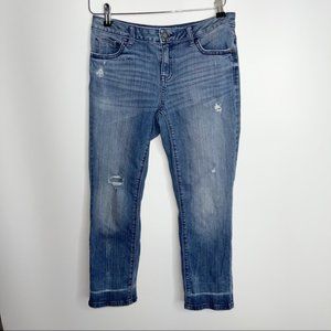 Simply Vera VeraWang Denim Capri Mid Rise Jeans Women’s Size 4